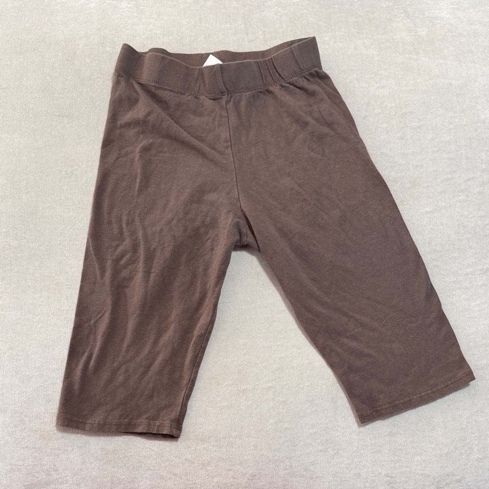 Women’s Brown Biker Shorts Classic Stretch Fit